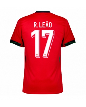 Portogallo Rafael Leao #17 Maglia Gara Casa Repliche Europei 2024